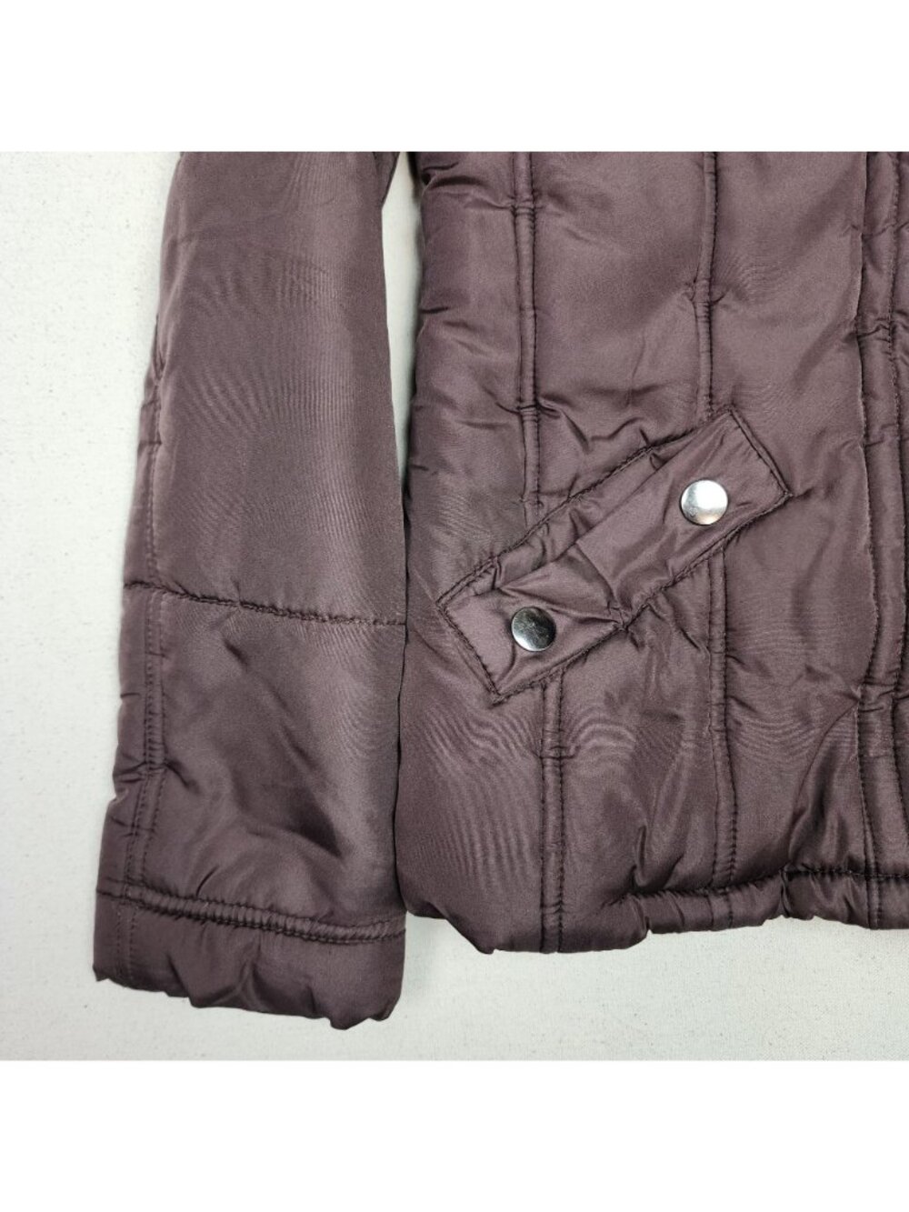 YMI Women's Hooded Faux Fur Lined Water Resistant Bur Puffer Jacket Sz M Y2K VTG - Picture 5 of 9